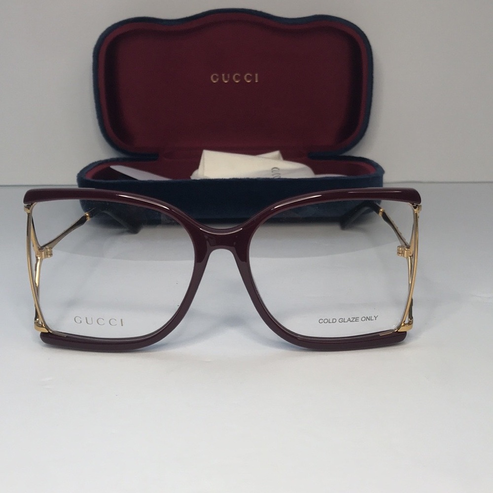 New - GUCCI WOMENS SQUARE TRANSPARENT SUNGLASSES GG0592S-003 - Picture 6 of 14